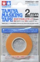 Tamiya 87207 Masking Tape 2 mm/18 m, Model Making, Tillbehör