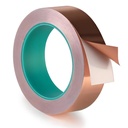 Copper Tape 1Inch x 50 Feet Double Conductive Metal Foil Adhesive Tape för EMI / RFI Shielding, DIY Crafts, Grounding, Stained Glass, Garden, Solder Paper Circuit, Guitar Interference Shield, Duct Wrap
