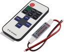 Mini RF LED Dimmer med Jack 5V 12V 24V DC Single Color Light Controller 11 Key Wireless Remote 12A Brightness Speed Justerbar för 2835 3528 5050 LED Strip
