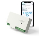 AZIOT 7 Node IO 1 Way Smart Toggle Switch, 6 Normal Loads + 1 x 16A Heavy Load, WiFi + Bluetooth,Dual Power Input (Inverter & Raw), Time Function, Voice Control med Alexa & ,Made i Indien