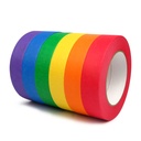 Färgad Masking Tape, 1 i x 55 yd, 6 Rolls