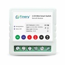 Finery 220 Volts (AC) Wifi 1 Way Smart Rocker Switch med Energy Monitoring Retrofit stöder manuell knapp kompatibel med Alexa & Home, Multicolor