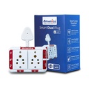 Smart Plug 6amp Dual Node - Upp till 500W per Plug, Compact & Hub-Free, App Controlled, kompatibel med Alexa & Home - Voice Enabled Smart Home Socket (White)