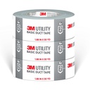 3M Utility Basic Duct Tape, 1,88 i x 30 yd, 3 Rolls, Moisture Resistant