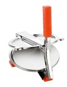 1pc Stainless Steel 6.5 Inch Roti & Puri Maker Press - Manuell Handtryck Roti Maker med handtag för Chapati, Papad & Khakhra Heavy Duty Cast Iron med rostfria stålplattor (Cast Iron Makers 1-datorer)
