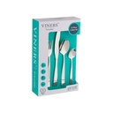 Viners Premium International 18/0 Stainless Steel Cutlery Gift Box Set på 16 Pcs | Lyxsked, Fork, Knife Set för matbord och köksbruk | Rustproof Food Grade Flatware