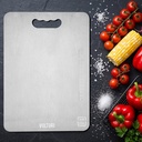 VOLTURI 304 Stainless Steel Chopping Board, 32 x 21,5 cm, 1,2 mm