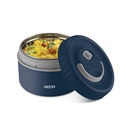 MILTON Snack Box Big I Inner Steel, PU Insulated 510 ml I Leak Proof med Air Vent I Lunch Box för Office Use, School I Dark Blue