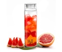 CELLO H2O Glas Vattenflaska för Office & Daglig användning 920 ml, Transparent | Hållbar & Snygg, Frysbar & Fridge Safe, Leakproof Wide Mouth Leadfree Toughened Glass Vattenflaska För Kök & Resor