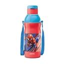 Milton Marvel Kool Elite 600 isolerad vattenflaska för skolbarn I Food Grade, Leak Proof Flip Top Lid, Lätt att bära slinga, isolerad termo Sipper flaska för barn, 492 ml, Red (Spider - Man print)