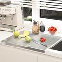 Stewit® Large Stainless Steel Cutting Board för Kitchen,Chopping Board for Meat, Vegetables & Fruit, Extra Large Heavy Duty Countertop Surface, Easy to Clean & Durable