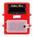 Wall Mounted Letter Box med öppningsbara dörr i Front | RED Color | Storlek - 25 cm x 25 cm x 5 cm