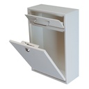 INDIAN DECOR . 28741 High-Security Steel Locking Wall Mounted Mailbox, Office Comment Drop (vit)