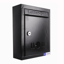 Hustle Grind Mail Box / Brevlåda för hem och kontor | Port och Wall Mount med Key Lock Big Size (Black)