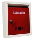 Hustle Grind Mail Box / Brevlåda för hem och kontor | Port och Wall Mount med Key Lock Big Size (Red)