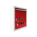StayHappy All-in-One Multipurpose Rainproof Complaint Box | Förslag - Brev - Mailbox för Home Gate | Klagomål för Office | Post Box for Gate Home | Vattentät med säker lås (röd färg)