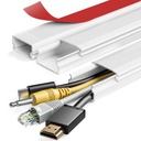 Serplex® 3Pcs 15.7in Connectable Cord Hider One-Cord Cord Covers för Wall