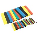 Rpi-butik - 93 bitar Polyolefin Heat Shrink Tube, Insulated Wire Cable Sleeving Wrap, Multicolour - 8 Different Cut Size utan Box (iPhones blixt eller laddning kabelreparation ärm)