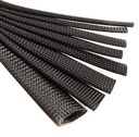 Rpi-butik - 5 Meters Polyester Braided Sleeve, Nylon Braided ärm, flätad expanderbar ärm för bra trådskydd, 5 olika storlek (3mm, 4mm, 6mm, 8mm, 10mm) Varje 1 Meter Color Black