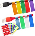 True-Ally 240 PCS Cable Labels, 8 Colors Waterproof Cable Tags Wire Labels for Cable Management, Cord Labels kan skriva på, självhäftande Wire Labels Easy Handwriting. Kabel organisatör
