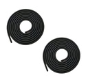 BKN Trending New Spiral Triple Colors 2M - 2Pcs Cable Cord Protectors Sleeve Winders | Super Long Size Cable Cord Protectors för Mobile Phone Charging Cable Earphones (Black, 2pcs)