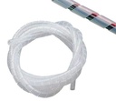 12mm X 25 Meter Cable Protector Sleeve Spiral Wire Sleeve Cable Wrap Polyethylene för Robotics Machinery White och 3D Printer CNC Machine Computer PC TV eller Electric Wires som används för kommersiella områden
