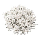Okayji 6mm Diameter Wire Fastener Circle Cable Clips med Metal Nail (200 Piece)