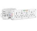 BITCORP 6A Extension Board 4 Socket 4 Switch, 2000W, 3M 1,5 mm ISI Certified Wire
