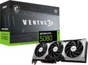 MSI GeForce RTX 5080 16G Ventus 3X OC Graphic Card - NVIDIA GeForce RTX 5080 GPU, 16 GDDDR7 256-bitars minne, 30 Gbps, PCI Express Gen 5 Interface, Upp till 2640 MHz, TORX Fan 5.0