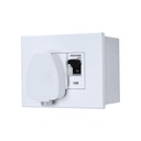 Anchor by Panasonic 20 Amp Modular AC Box with Single Pole MCB enclosure and Heavy Duty ISI 3 Pin Plug Top (White, 98488)