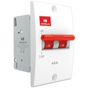 Havells DHMNIDPX040 PVC Plastic 40A DP Switch Disconnector Mini MCB (Vit)