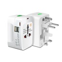 MX Universal Travel Adapter med typ C, världsomspännande Universal Travel Adapter All Over 150 International Travel Adapter, Universal Socket Compatible - Storbritannien, Europa, UA, Australien, Kina, Japan och Thailand