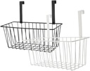 2pcs Multi-function Wire Hanging Basket for Efficient Bathroom and Kitchen Storage Water-resistant Design for Organizing Sundries and Clutter Home Spaces