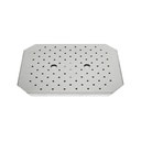 TrueCraftware- Stainless Steel Half-Size False Bottom- for Heavy-Duty Steam Pan Chafing Steam Table Pan Catering Storage Metal Food Pan