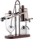 JITEM Cafetera Belgium Luxury Royal Balance Syphon Coffee and Tea Maker Siphon Coffee Tea Brewer Elegant Retro Style with U Handle Glass Siphon Pot for Coffee or Tea