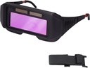 T TOVIA LCD Welder Glasses Safety Protective Solar Powered Auto Darkening Welding Goggles with Adjustable Shade, 2 Sensors Welder Glasses for TIG MIG MMA Plasma
