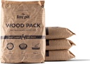 TIKI Wood Pack – 4-Pack Wood Pellets for Smokeless Fire Pits, Easy-to-Use Fire Pit Fuel for Outdoor Heating & Camping, 30+ Minute Burn Time, Made in The USA