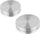 2pcs Turntable Base Rotating Revolving Cake Carrier Cake Stand Frosting Table Trays for Eating Glass Table Turntable Bearing to Rotate Bottom Plate Aluminum Alloy Double Layer