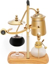 DONSU 15OZ Belgium Luxury Balance Syphon Coffee Maker Set Manual Coffee Maker Siphon Brewer Golden For Office Home