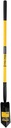 Truper 33436 California Trenching Shovel - 4-Inch Blade with 46-Inch Fiberglass Handle with Non-Slip Grip, 13 Gauge Blade