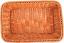 Alipis Plastic Woven Fruit Basket Decorative Kitchen Basket Rattan Storage Snack Home Storage