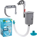 U.S. Pool Supply Pool Skimmer - Above Ground Pool Skimmer, Floating Pool Surface Skimmer, Pool Accessories - Clean Debris Basket, Wall Mount, Attaches to Inflatable Collars, Tubular and Metal Frames