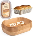 Loaf Pan Liners, Loaf Pan Liners for Baking Bread 9x5, Bread Pan Parchment Liners, 150pcs Bread Pan Liners for Baking