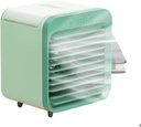 Portable. USB Chargeable Mini 3 Gear Air Conditioner Cooler Fan Air Conditioner Air Cooling Fan .Tabletop(Green)