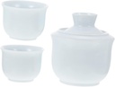 PRETYZOOM Ceramic Wine Cup Traditional Sake Stove Warming Desk Cup Warmer Liquor Warmer Winter Use Drinking Tools