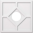 Ekena Millwork CMP24EY-07000 Embry Architectural Grade PVC Contemporary Urethane Ceiling Medallions 24"OD x 7"ID x 8 1/4"C x 1"P