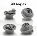 Compatible for Bosch dishwashers 611475 Dishwasher Bottom Dish Rack Wheel Set 4 pcs, bsh-00611475 1559847 AH3477735 AH8727387 Gray