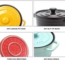 Refractory Ceramic Classic Casserole With Lid, Ceramic Casserole with lid, Slow Cooker Round Dutch Oven, Healthy Non-Stick Ceramic,Home Kitchen Ceramic Casserole (Color : Black, Size : 5L) (Yellow 5L)
