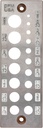 Doweling Tool - Premium Dowel Maker Tool, Versatile Dowel Plate, High-Grade A2 Steel for Woodworking, Made in USA - English 17 Holes, Multi-Size
