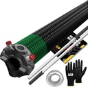 Garage Door Torsion Spring 243x2x32 Torsion Spring for Right Side of Garage Door with 1" Steel Bearing, Gloves, and Winding Bars Precision E-Coating 5-Year Warranty Minimum 30,000 Cycles (Black Cone)
